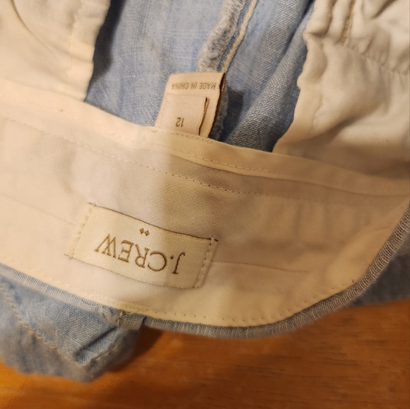 J.Crew Factory Women's 5" Classic Chino Short (Light Blue, Size 12) - Picture 3 of 3